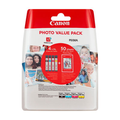 Canon CLI-581XL Multipack tinteiro Original Preto, Ciano, Magenta, Amarelo - Canon 2052C004