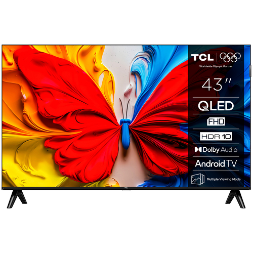 TCL QLED TV 43" FHD HDR10 GOOGLE TV 43SK5 - TCL 43S5K