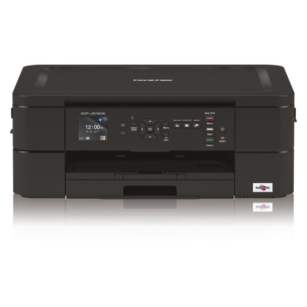 Impressora multifunções de tinta WiFi com impressão automática em frente e verso e bandeja fotográfica - Brother DCP-J572DW