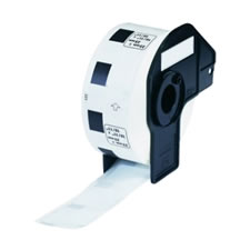 Etiquetas pré-cortadas compatíveis com DK-11221. Etiquetas pré-cortadas quadradas (papel térmico). 1.000 etiquetas brancas de 23 x 23 mm - DK-11221C (Compatível)