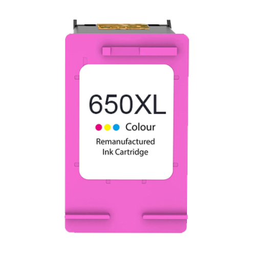 Cartucho de tinta colorido remanufaturado HP 650XL - substitui o CZ102AE - HP HI-650XLC