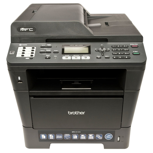 Impressora multifunções laser monocromático de alta velocidade com fax, impressão duplex automática - Brother MFC-8510DN