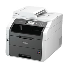 Impressora multifunções laser/LED cores WiFi com fax, frente e verso automático em todas as funções e ADF de 35 folhas - Brother MFC-9340CDW