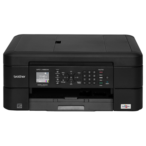 Impressora multifunções de tinta WiFi com fax, impressão automática frente e verso e ADF - Brother MFC-J480DW