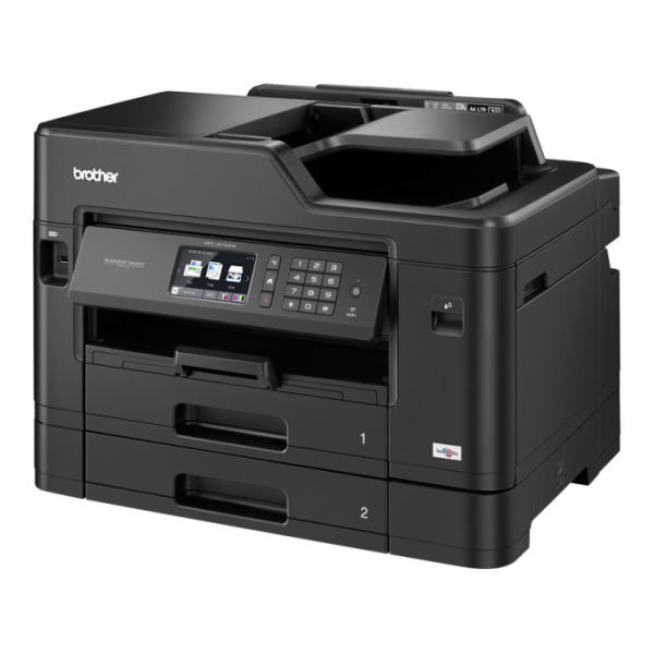Impressora multifunções de tinta profissional A4 WiFi com fax, impressão até tamanho A3, duplex em todas as funções e múltiplas opções de alimentação de papel - Brother MFC-J5730DW