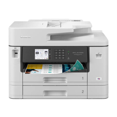 Impressora multifunções de tinta profissional A4/A3 WiFi, impressão até A3, dupla bandeja e frente e verso até A4 em todas as funções - Brother MFC-J5740DW