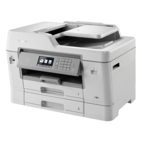 Impressora multifunções de tinta profissional A4/A3 WiFi com fax, PCL6/BR-Script3, duplex em todas as funções até A3, alta capacidade - Brother MFC-J6935DW