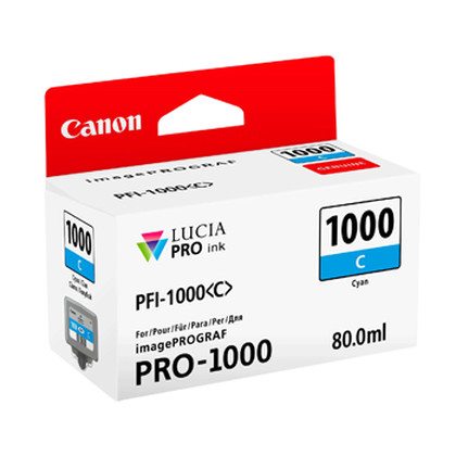 Tinteiro Canon PFI-1000 Azul 0547C001 80ml - Canon PFI1000C
