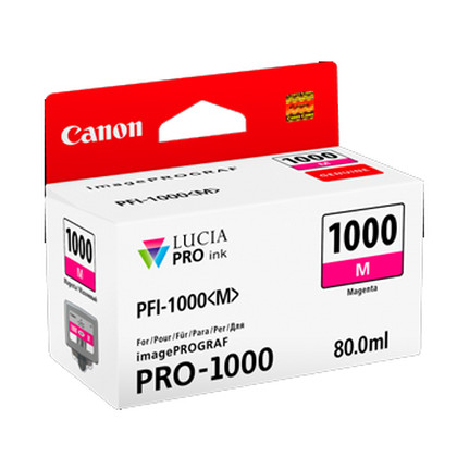Tinteiro Canon PFI1000 Magenta Original - PFI1000M/0548C001 - Canon PFI1000M
