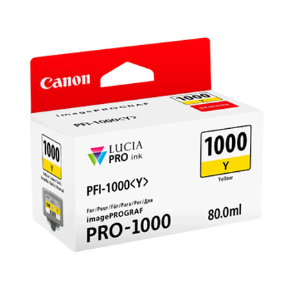Tinteiro Canon PFI-1000 Amarelo 0549C001 80ml - Canon PFI1000Y
