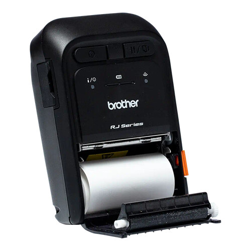 Impressora portátil de etiquetas e talões até 2 polegadas de largura com conexão USB e Bluetooth MFI - Brother RJ-2035B