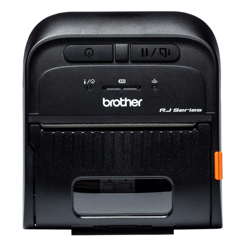 Impressora portátil de etiquetas e talões até 3 polegadas de largura com conexão USB e Bluetooth MFi - Brother RJ-3035B
