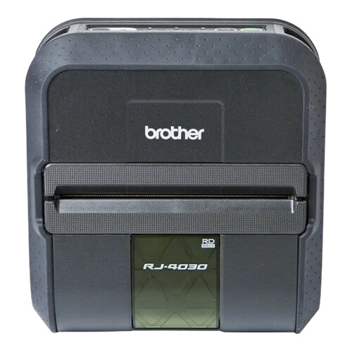 Impressora portátil de etiquetas e talões de até 4 polegadas de largura, com conexão USB e Bluetooth - Brother RJ-4030