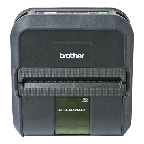 Impressora portátil com conexão USB e WiFi, de até 4 polegadas de largura, para etiquetas e talões - Brother RJ-4040